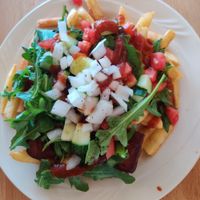 Vegan Kapsalon at VanGogh's Eeterie in Springfield