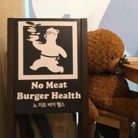 Adorable at No Meat Burger Health in Busan
