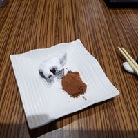 Chocolate ganache at No Meat Burger Health in Busan