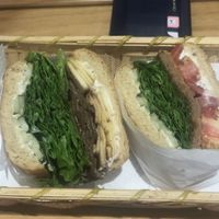 bean bulgogi and no meat burger at No Meat Burger Health in Busan