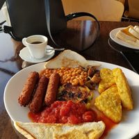Big breakfast vegan at The Avenues Cafe in Nottingham