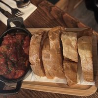 Tomatoes and toast (our fave dish)  at Solas in Dingle