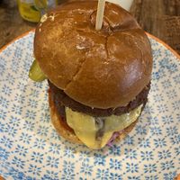 ‘Beef burger’  at Vegetus in Cheltenham