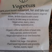 More information at Vegetus in Cheltenham