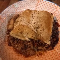 Moussaka at Vegetus in Cheltenham