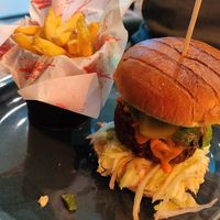 Hawaiian burger special at Vegetus in Cheltenham