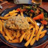Steak and chips at Vegetus in Cheltenham
