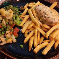 Chicken and chips at Vegetus in Cheltenham