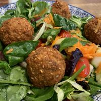 Falafel & salad at Vegetus in Cheltenham