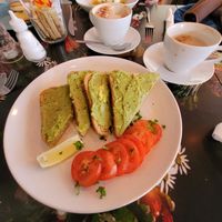 Smashed avo on toast at Cranberry Swamp in Whitby