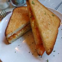 Vegan Cheeze and Tomato Toastie! at Cranberry Swamp in Whitby
