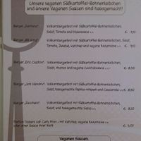 Vegan burger options in the menu :) at StadtCafe in Saalfelden