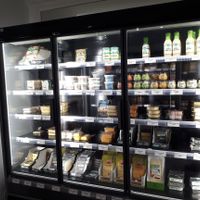 Vegan cheese at La Maison Vegane in Puteaux