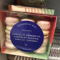Vegan macaroons  at La Maison Vegane in Puteaux