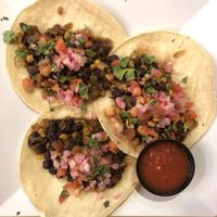 Bean tacos at CLT - Tequileria in Charlotte