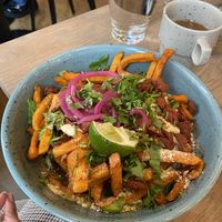 Loaded fries before guys  at Mahalo  - Odengatan in Stockholm
