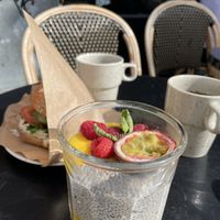 Chia pudding and Avo Sandwich   at Mahalo  - Odengatan in Stockholm