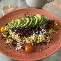 Breakfast plate  at Mahalo  - Odengatan in Stockholm