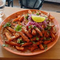 Loaded fries at Mahalo  - Odengatan in Stockholm