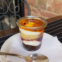 Semifreddo at Ciriera Osteria Vegan in Trequanda