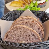 Pane fatto in casa at Ciriera Osteria Vegan in Trequanda