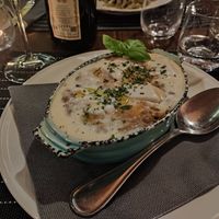 Lasagna al ragù di lenticchie e mozzarella veg at Ciriera Osteria Vegan in Trequanda