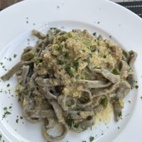 Pici  at Ciriera Osteria Vegan in Trequanda