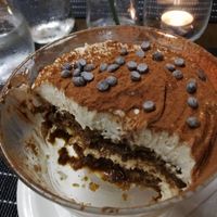 Tiramisu at Ciriera Osteria Vegan in Trequanda