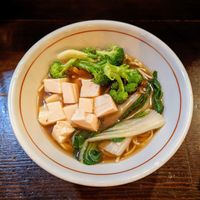 Gluten-free noodles available. at JINYA Ramen Bar in Austin