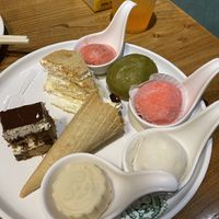 A selection of desserts   at SUHU 素虎 - Qianmen in Beijing