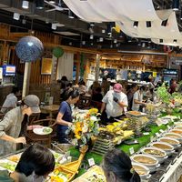 Just one part of the buffet at SUHU 素虎 - Qianmen in Beijing