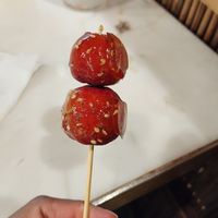 Sugar coated hawthorns (type of fruit) at SUHU 素虎 - Qianmen in Beijing