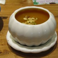 Pumpkin creme/soup at SUHU 素虎 - Qianmen in Beijing