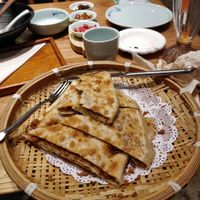 Mushroom pancakes at SUHU 素虎 - Qianmen in Beijing