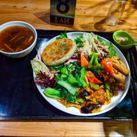 My food selection from the buffet at Vegetarian Tiger - SUHU - Qianmen at SUHU 素虎 - Qianmen in Beijing