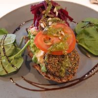 Falafel breakfast at Cliffs in Margate