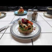 Vegan crumpet slider at Cliffs in Margate