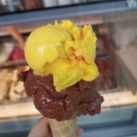 Mango and chocolate at 'T Galetje in Leuven