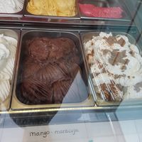 Chocolate vegan icecream at 'T Galetje in Leuven