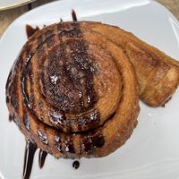 Pastry with chocolate   at Dolce & Vegana in Madrid