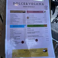Menú  at Dolce & Vegana in Madrid