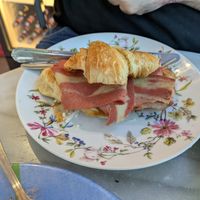 Savory croissant at Dolce & Vegana in Madrid