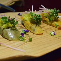 Sweet potato with avocado at V's Home in Hanoi