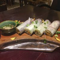 Springrolls at V's Home in Hanoi