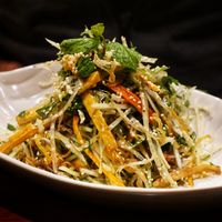 Papaya salad vegan at V's Home in Hanoi