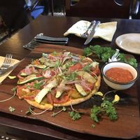 Pumpkin pizza 😎 at V's Home in Hanoi