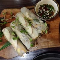 Assortment of spring rolls at V's Home in Hanoi
