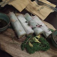 Mixed spring rolls at V's Home in Hanoi