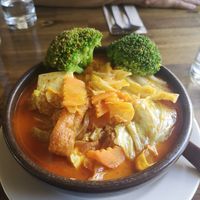 Vegan laksa (also gluten-free) at Water Drop Vegetarian Cafe in Christchurch