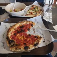 The "big" pizza at Trieste Pizza in Rome